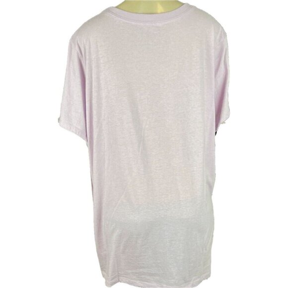 Vinyl Icons +3 Pale Lilac Crew AC/DC Highway To Hell Graphic Short Sleeve Tee - Picture 4 of 6